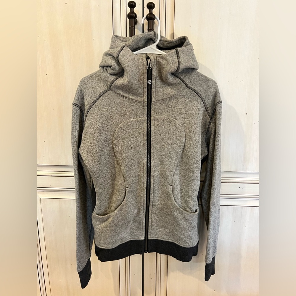 Lululemon two toned Scuba fill zip hoodie